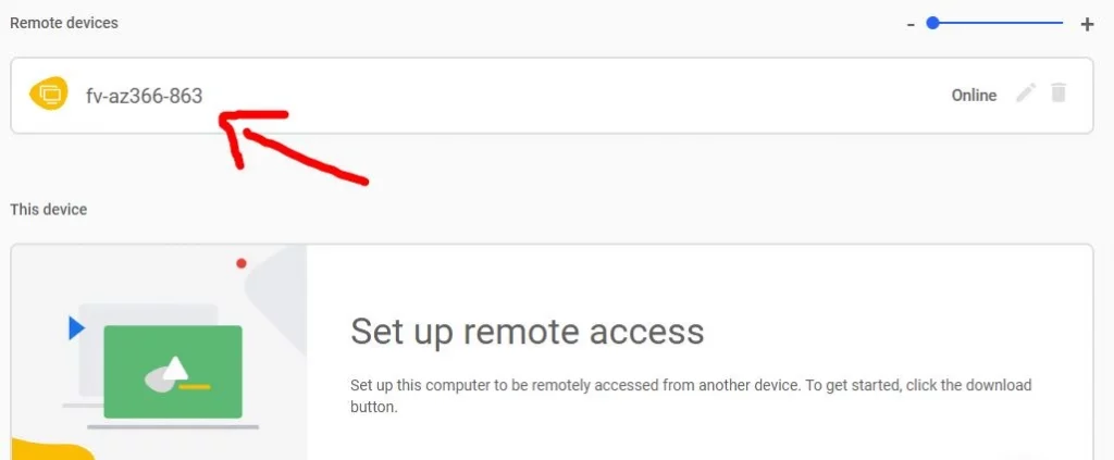 صفحة Remote Access