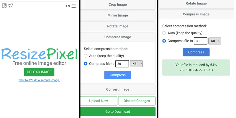 تغيير حجم الصور ResizePixel